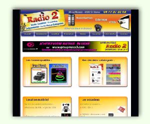 Site dynamique de Radio2 - sonorisation clairage (Magasin de vente, location et prestation  Saint Etienne (42))